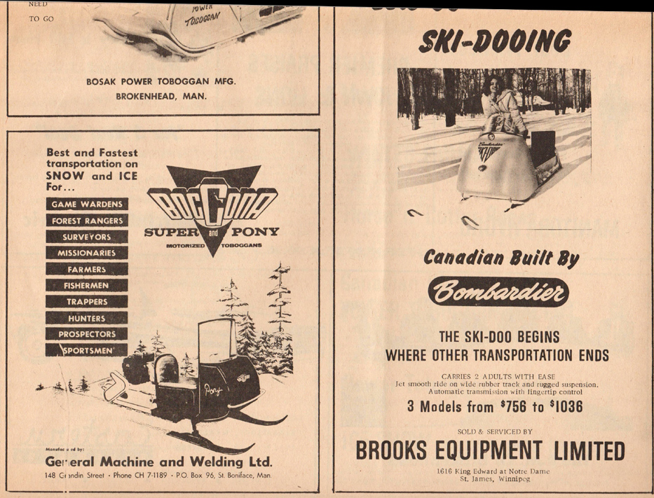 1963 Ski-Doo Snowmobile Vintage Advertising Poster 